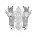 mehndi sleeve tattoo design idea