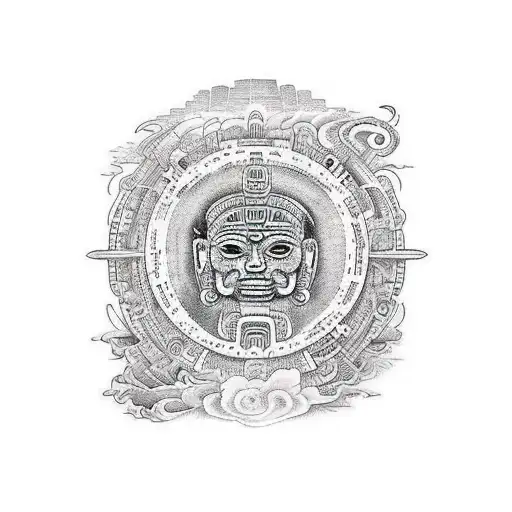 mayan calendar  tattoo design idea