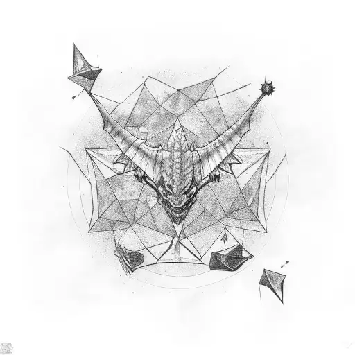 draco constellation tattoo design idea