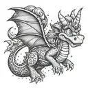 Mario Riding Spyro tattoo design idea