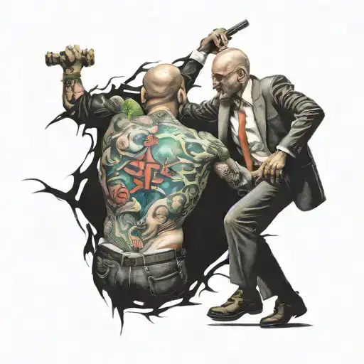 win fight with addiction  tattoo design idea