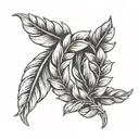 laurel wreath tattoo design idea