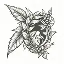 laurel wreath tattoo design idea