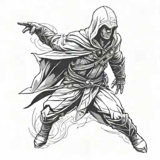 assassins creed ezio cristiano ronaldo tattoo design idea