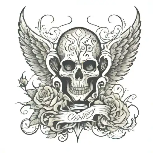 grief tattoo design idea