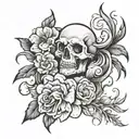 grief tattoo design idea