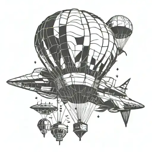 band neck deep parachute tattoo design idea