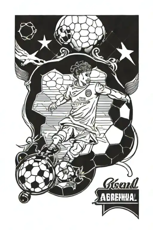 soccer Arsenal old fashion inspired tattoo tattoo design idea