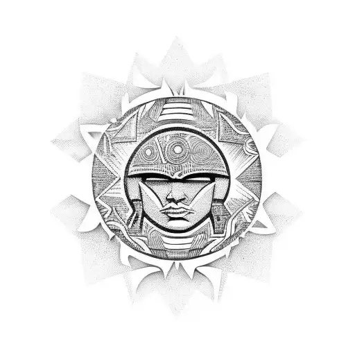 sol taino tattoo design idea