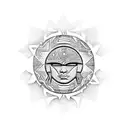 sol taino tattoo design idea