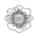 daisy  mimosa leaf tattoo design idea