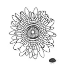 daisy  mimosa tattoo design idea