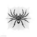 Spider tattoo design idea