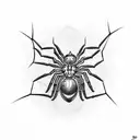Spider tattoo design idea
