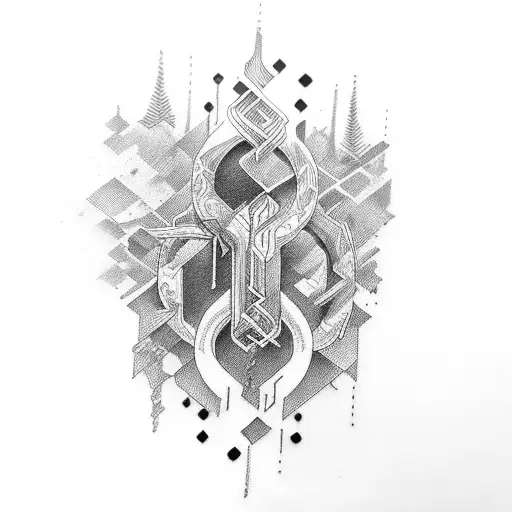Letter S D M V tattoo design idea