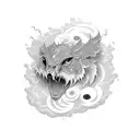 cloud japanese tattoo design idea