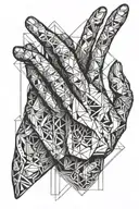Death hand reaching tattoo design idea