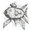 scuba diving tank tattoo design idea