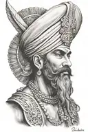 Sikh warrior tattoo design idea