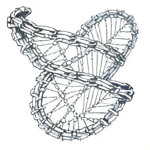 Dna strang tattoo design idea