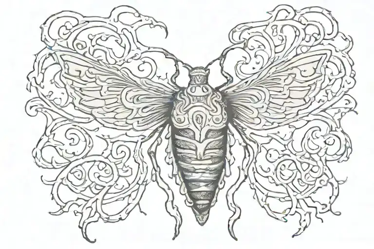 Anxiety tattoo design idea