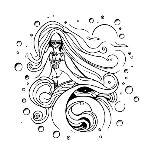 Rainha do Mar tattoo design idea