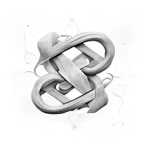 name michelle in shape of infinity symbol tattoo design idea