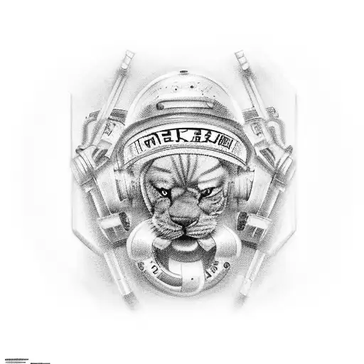 train with CN written on the front tattoo design idea