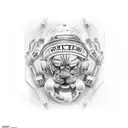 train with CN written on the front tattoo design idea