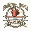 A traditional style tattoo of a boxing ring with the boxer's name in old English font tattoo design idea