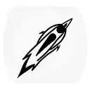 rocket ship tattoo design idea
