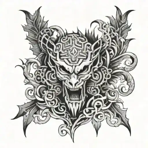 fear god tattoo design idea