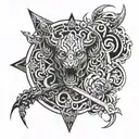 fear god tattoo design idea