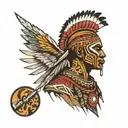 zulu warrior tattoo design idea