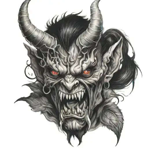 my demon tattoo design idea