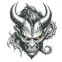 my demon tattoo design idea