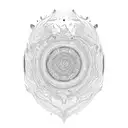 A psychedelic heart with intricate patterns and vibrant colors tattoo design idea