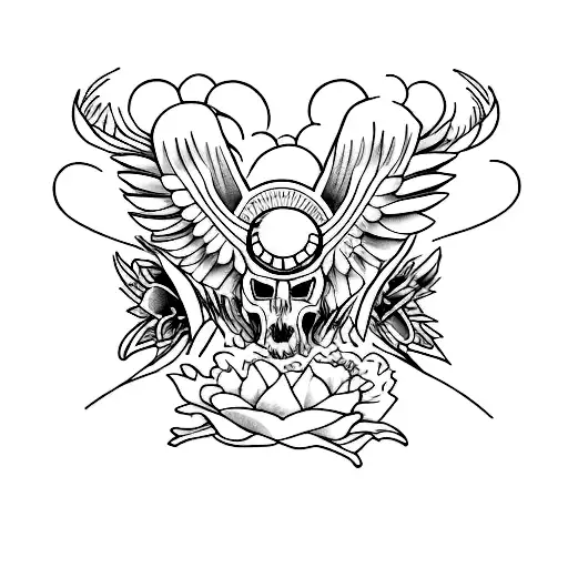 bless tattoo design idea