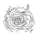 bless tattoo design idea