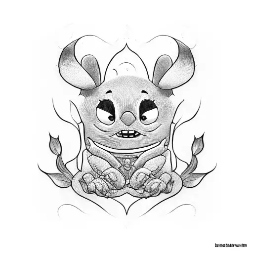 stich tattoo design idea