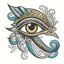 eye of horus eye tattoo design idea