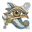 eye of horus eye tattoo design idea