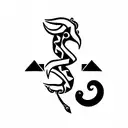aztec serpent tattoo design idea