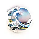 great wave tattoo design idea