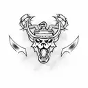USMC devil dog tattoo  tattoo design idea