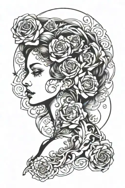 Depression depicted tattoo design idea