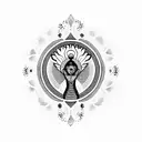 Peacock tattoo design idea