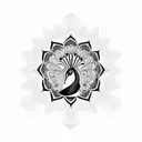 Peacock tattoo design idea