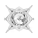 sagittarius sign and constellation tattoo design idea