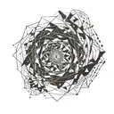 spiral galaxy tattoo design idea